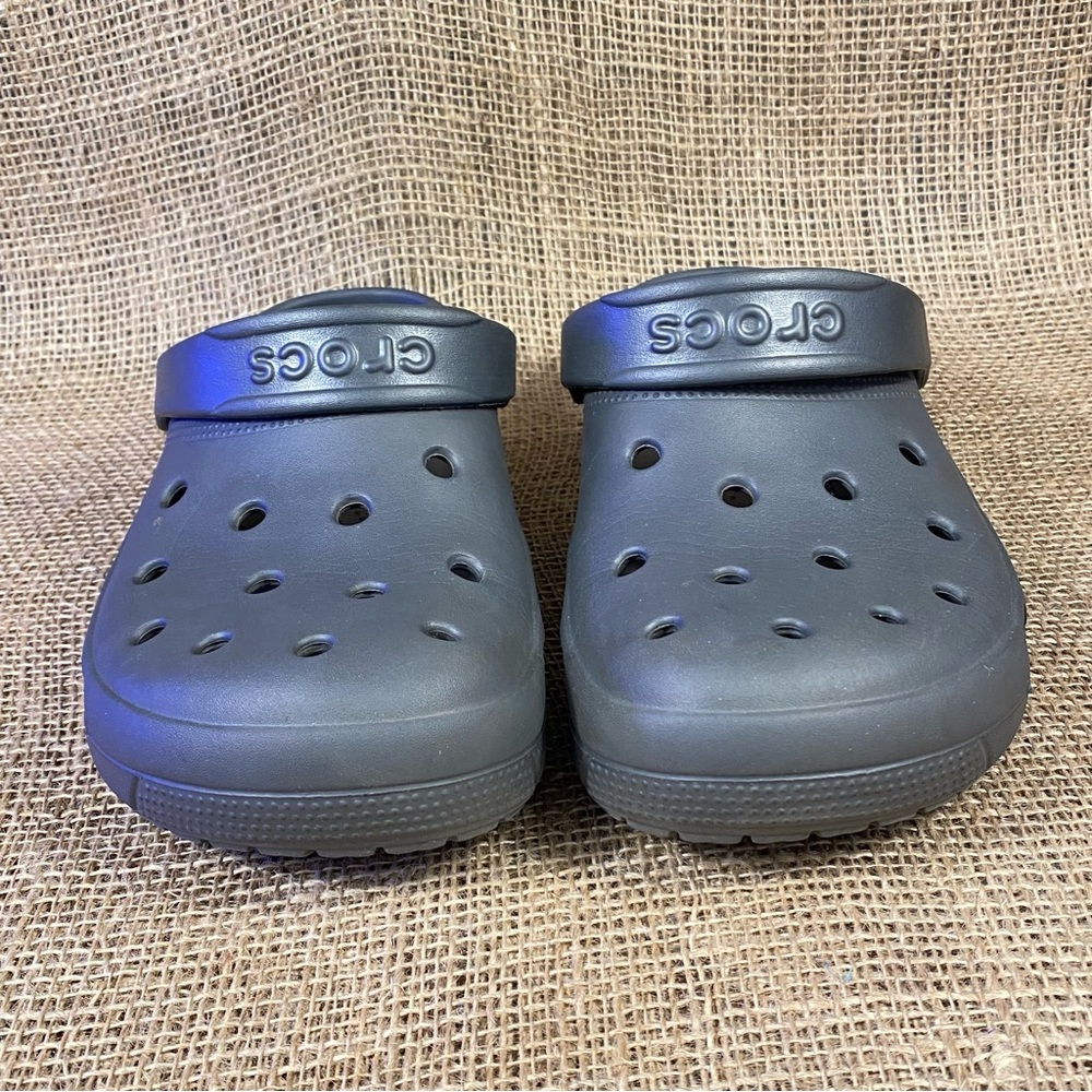 Crocs Clogs Classic  Shoes Slip On gray Size 11 - Picture 7 of 10